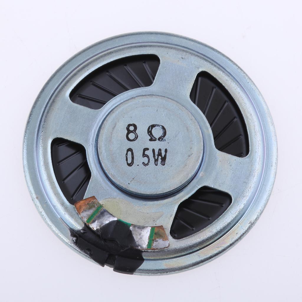 10Pieces Full Range Speaker 0.5W 8ohm Round Loudspeaker 40x40mm