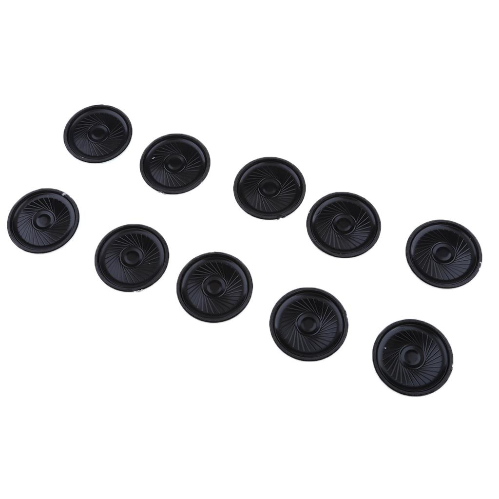 10Pieces Full Range Speaker 0.5W 8ohm Round Loudspeaker 40x40mm