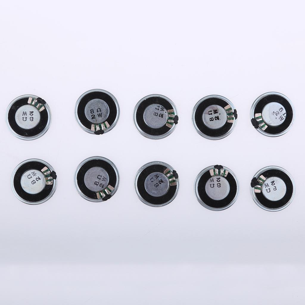 10Pieces Full Range Audio Speaker 2W 8ohm Round Loudspeaker 30x30mm