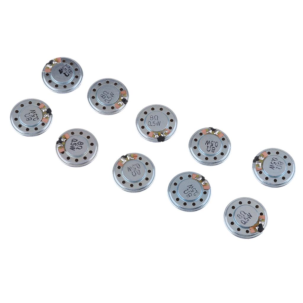 4x10 Pack 20mm 8ohm 0.5W Audio Speaker Stereo Woofer Loudspeaker Trumpet Horn