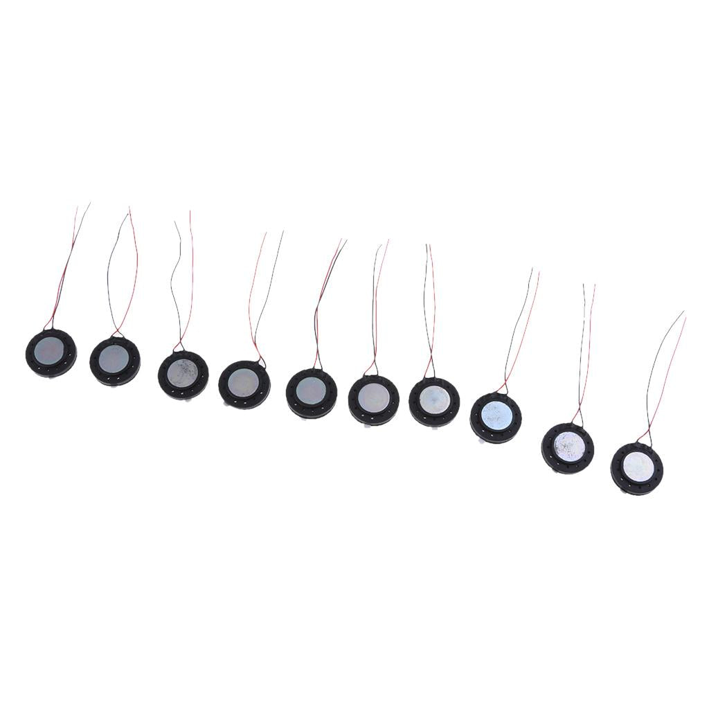 10Pieces Full Range Audio Speaker 1W 8ohm Round Loudspeaker 20x20mm