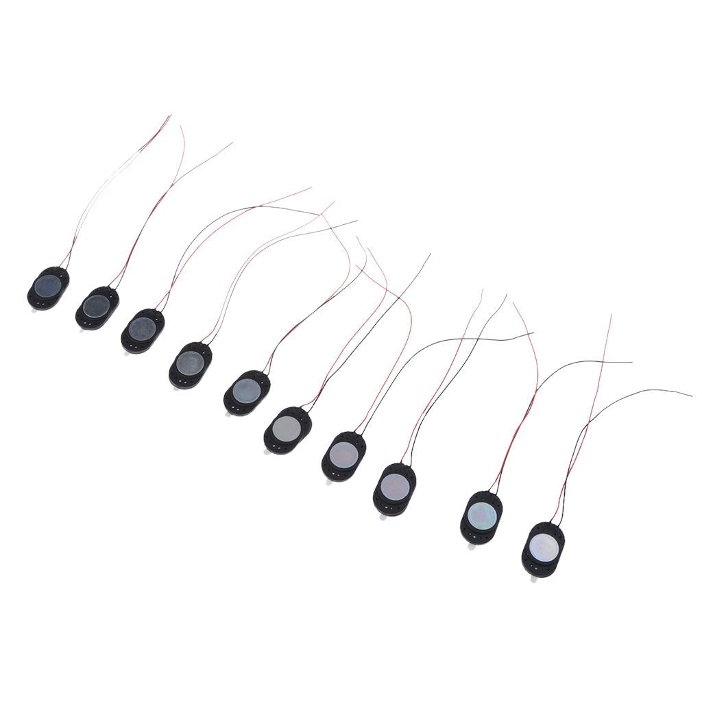 10Pieces Full Range Audio Speaker 1W 8ohm Ellipse Loudspeaker 24x15mm