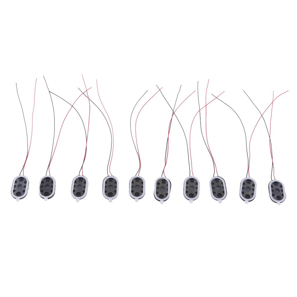 2x10Pieces Full Range Audio Speaker 1W 8ohm Ellipse Loudspeaker 24x15mm