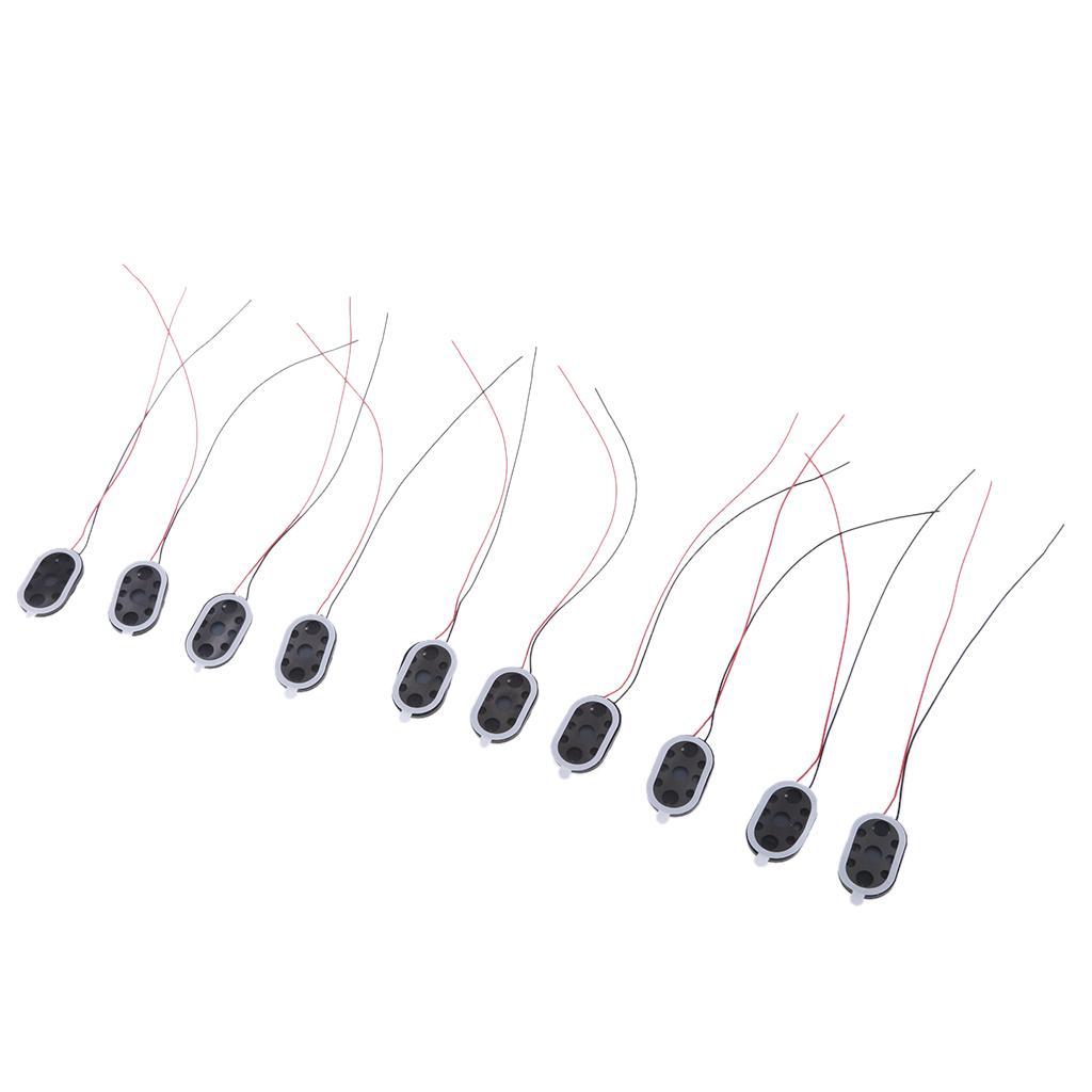 10Pieces Full Range Audio Speaker 1W 8ohm Ellipse Loudspeaker 24x15mm