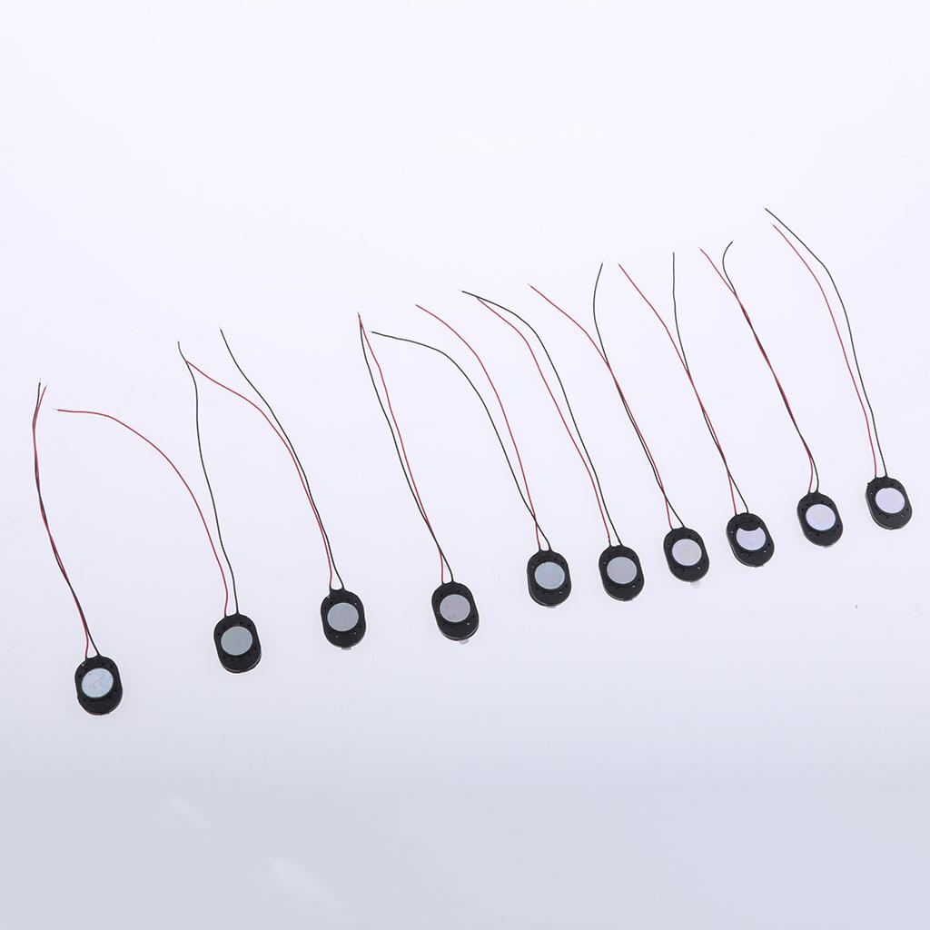 10Pieces Full Range Audio Speaker 1W 8ohm Ellipse Loudspeaker 20x14mm