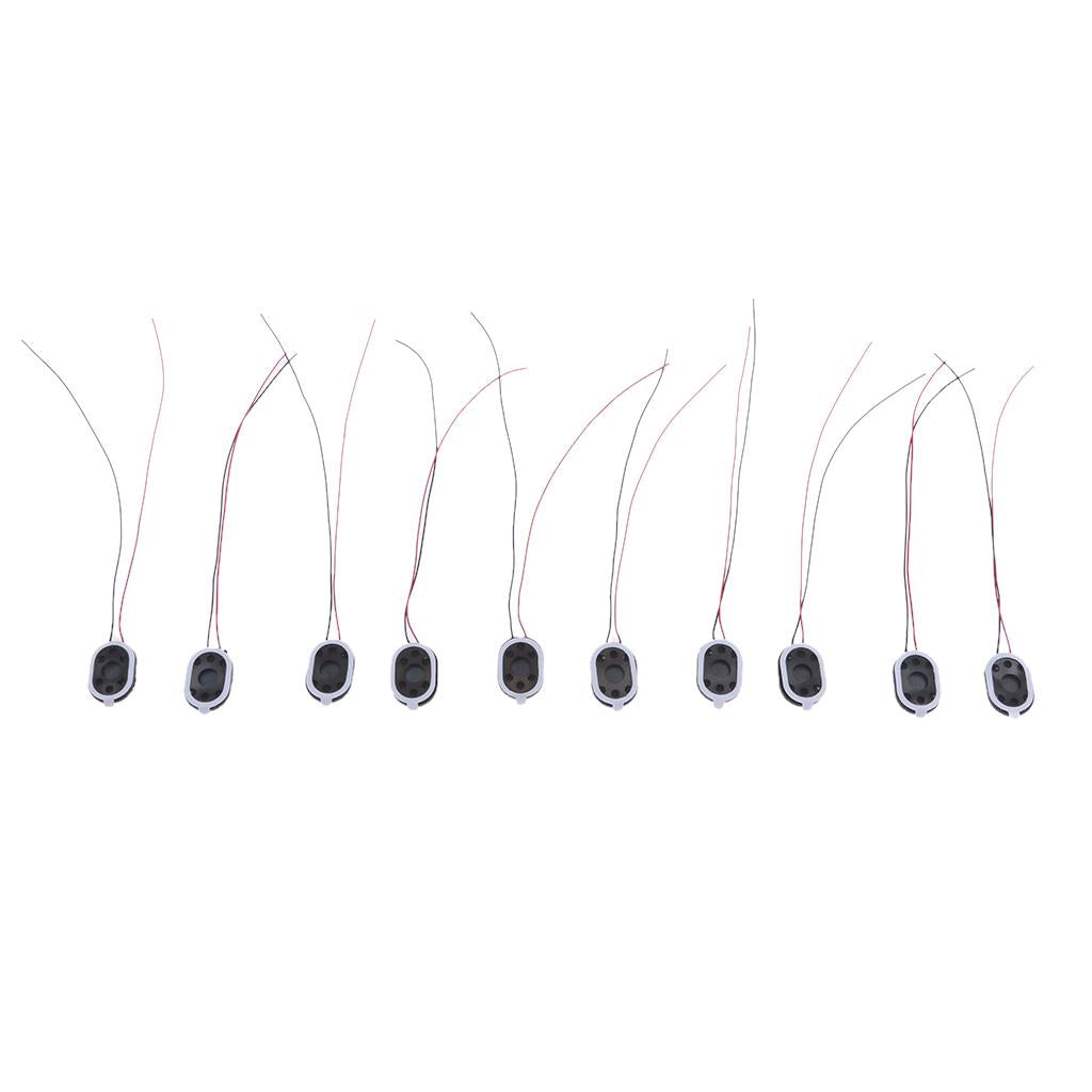 10Pieces Full Range Audio Speaker 1W 8ohm Ellipse Loudspeaker 20x14mm