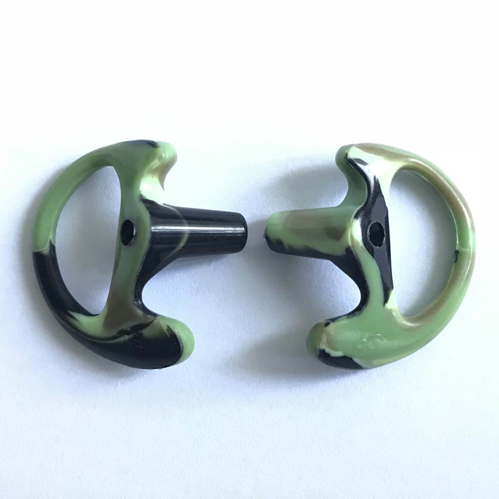 1Pair Silicone Ear Bud for Covert Acoustic Tube Earpiece For Two way Radio m