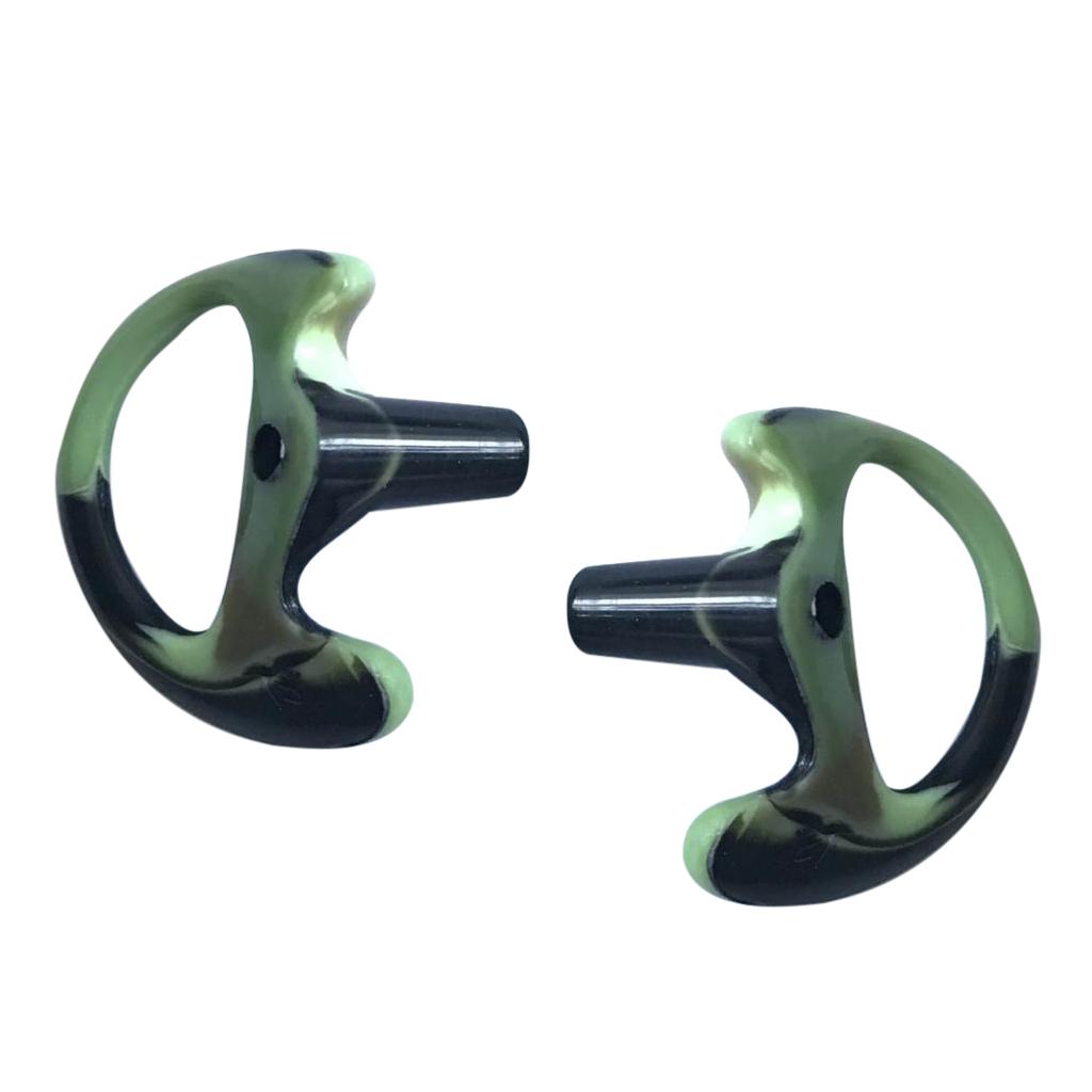 1Pair Silicone Ear Bud for Covert Acoustic Tube Earpiece For Two way Radio m