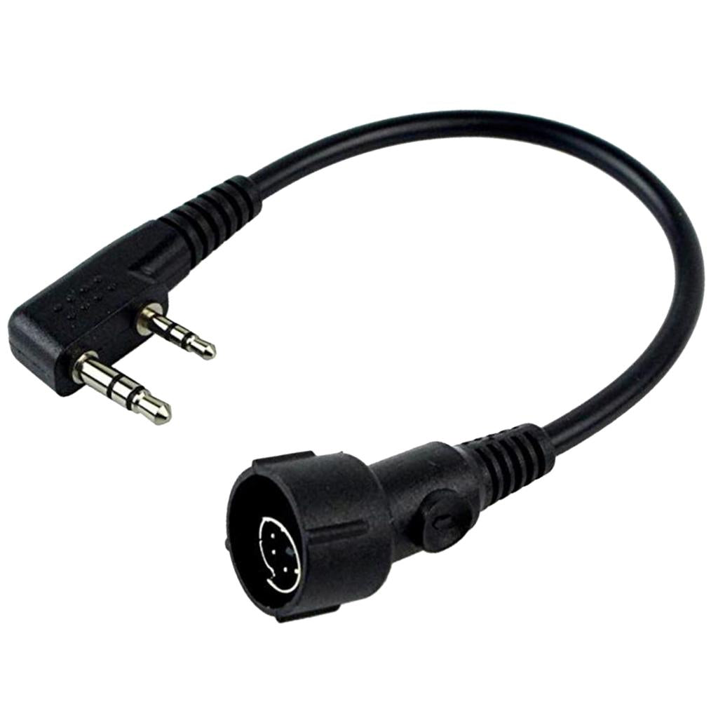 Mini Din Plug Connector Cable for Kenwood Puxing Baofeng Radio Headset