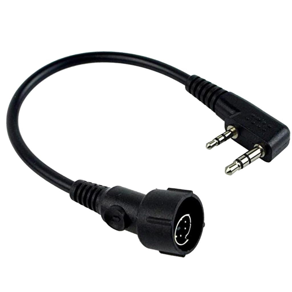 Mini Din Plug Connector Cable for Kenwood Puxing Baofeng Radio Headset