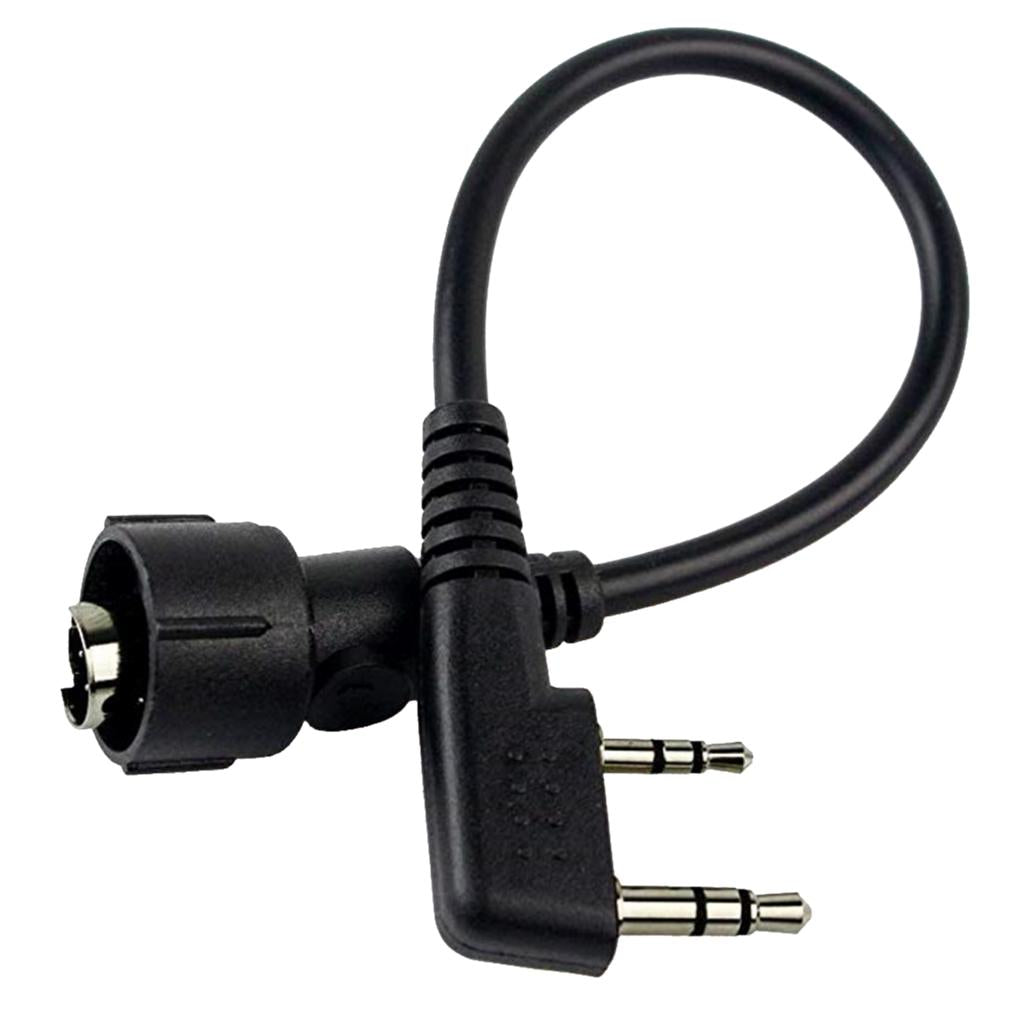 Mini Din Plug Connector Cable for Kenwood Puxing Baofeng Radio Headset
