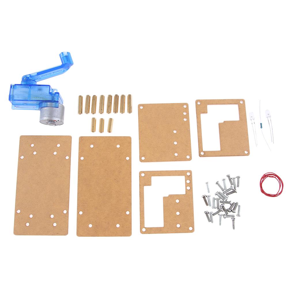 Dynamo Hand Crank Generator Electronic Experiment DIY Kits Emergency power