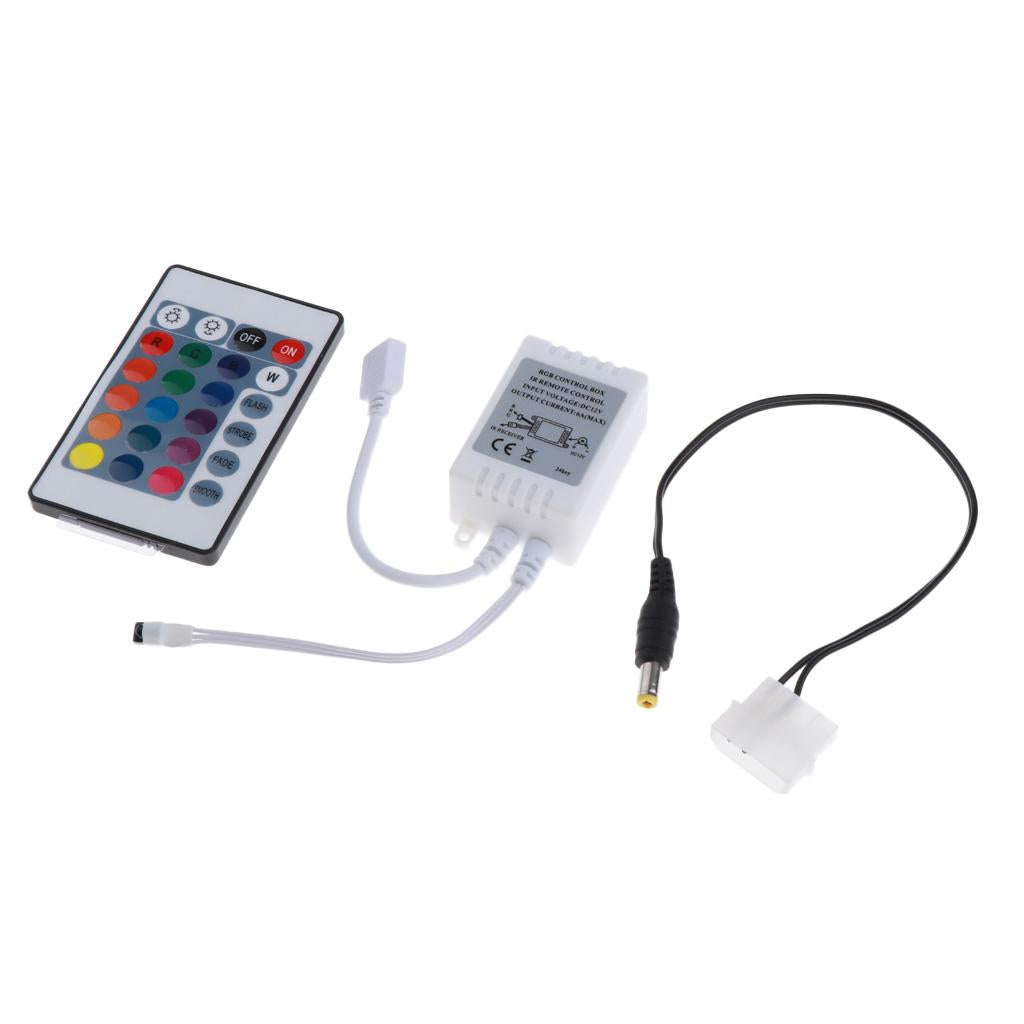 24-Key RGB LED Strip 12V IR Remote Control Controller #2