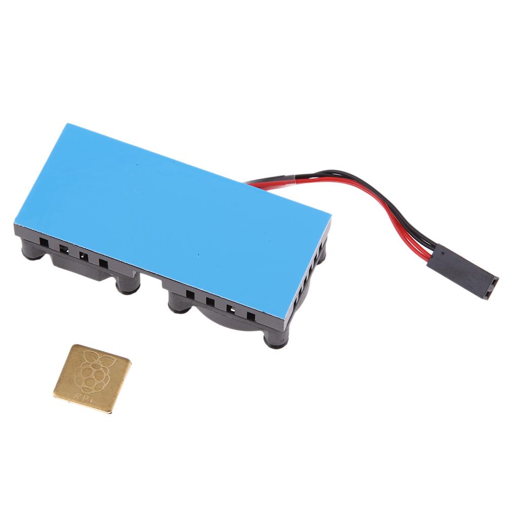 Dual Fan Cooling System Module with Heatsink for Raspberry Pi 3B, 2, 1