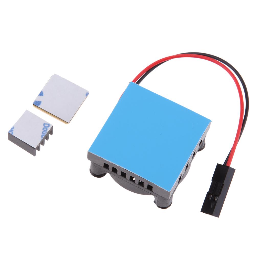 Cooling Fan System Module with Aluminum Heatsink for Raspberry Pi 3B, 2, 1