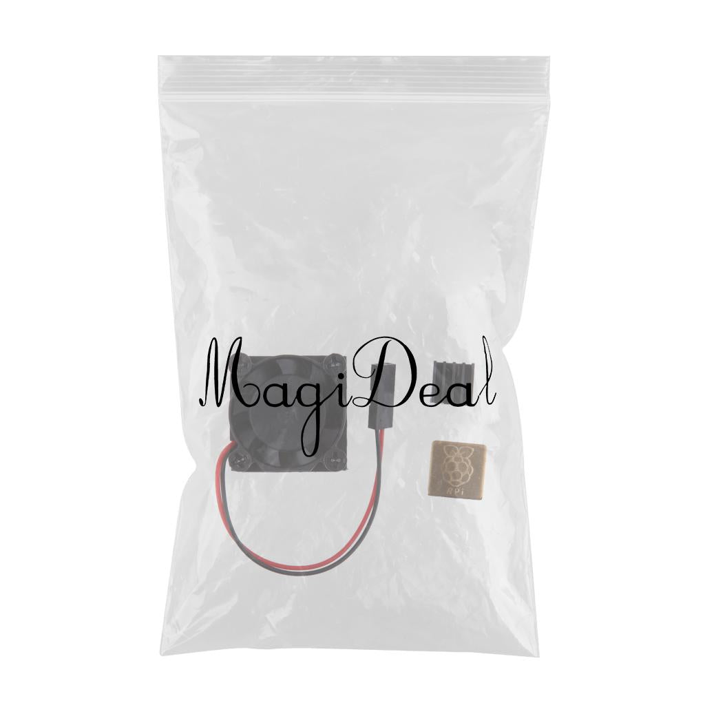 Cooling Fan System Module with Aluminum Heatsink for Raspberry Pi 3B, 2, 1