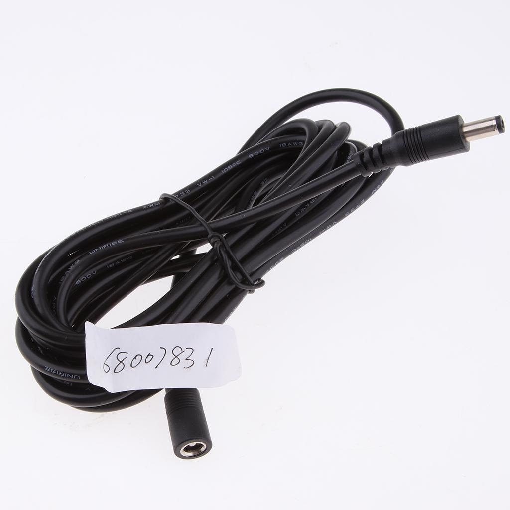 DC 5.5x2.1mm Socket Female to Male DC Power Plug Connection Extension Cable