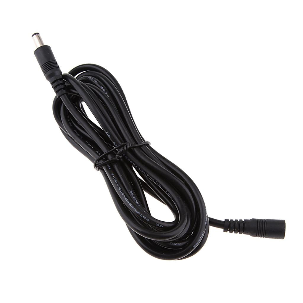 DC 5.5x2.1mm Socket Female to Male DC Power Plug Connection Extension Cable