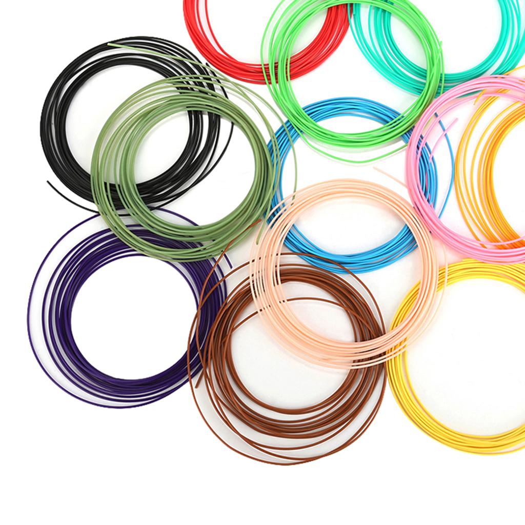 12pcs 3D Printer PLA Filament 1.75mm for Most 3D Printers and 3D Pens