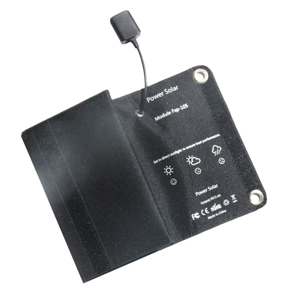 10W Solar Panel Portable Folding Battery Charger USB Port for Phone Tablet
