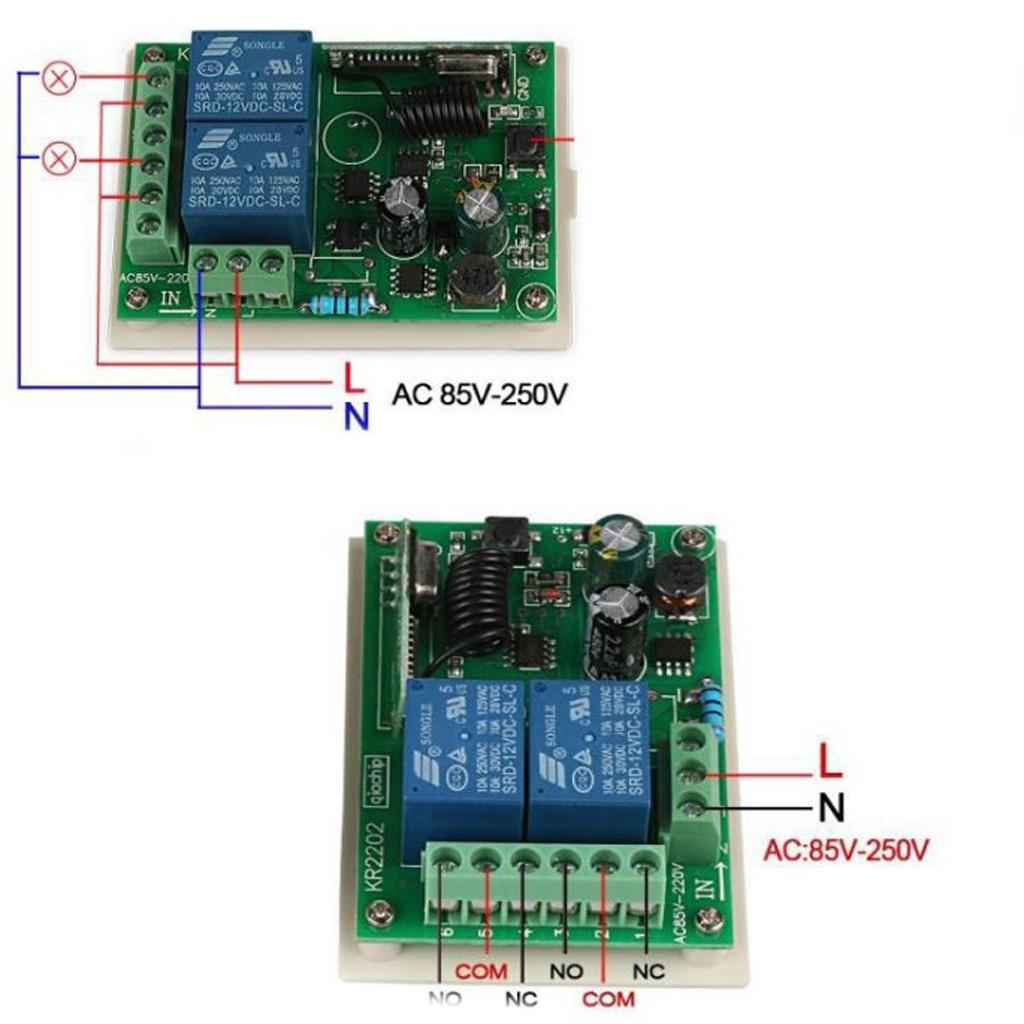 433Mhz Wireless Remote Control Switch Receiver Module RF Transmitter Remote