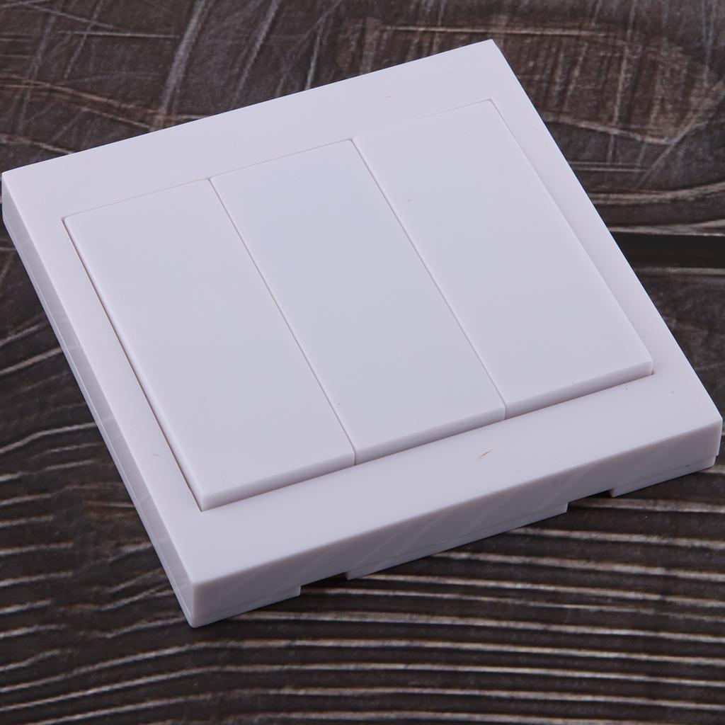 3 Ways Smart Home Wireless Remote Control Switch Wall Panel 433Mhz