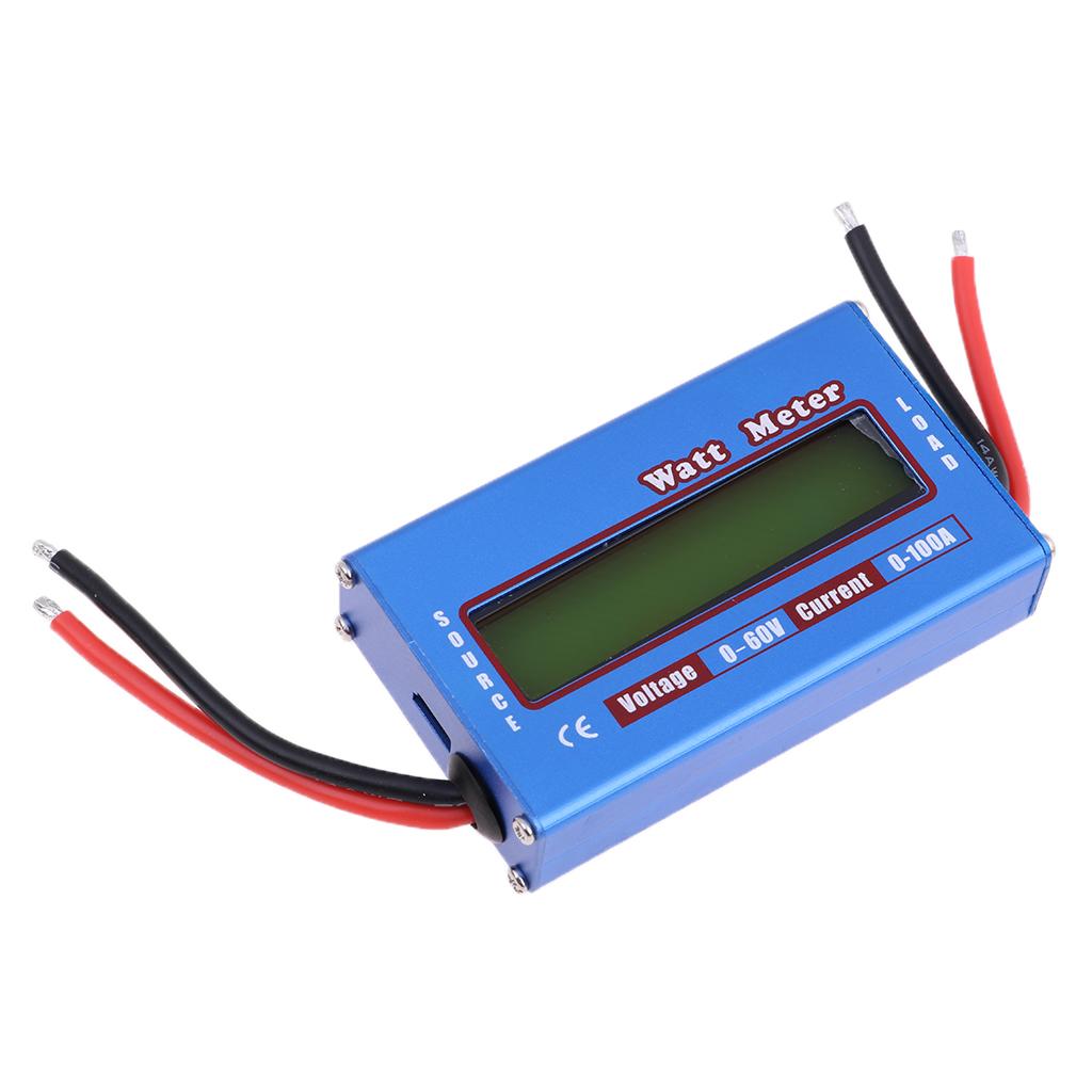 Digital LCD Battery 60V/100A Watt Meter Voltage Amp Monitor Power Analyzer