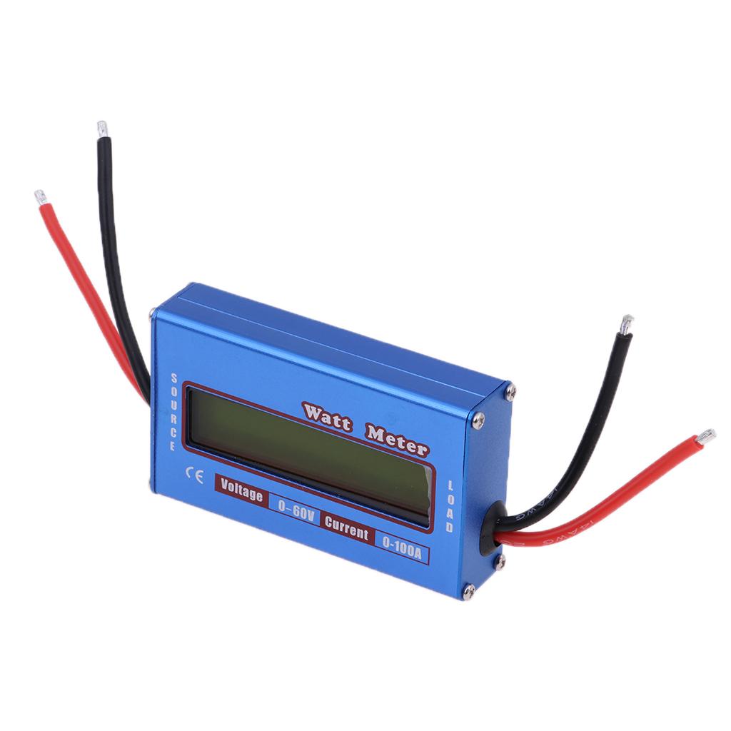 Digital LCD Battery 60V/100A Watt Meter Voltage Amp Monitor Power Analyzer