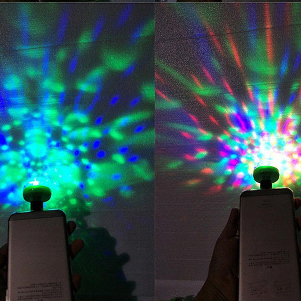 Voice control small magic ball light RGB mobile phone stage light white