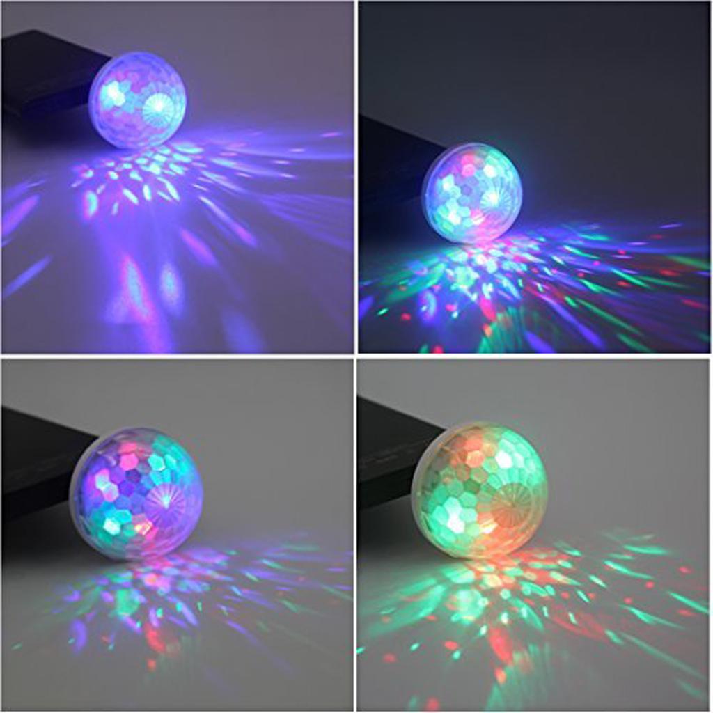 Voice control small magic ball light RGB mobile phone stage light yellow