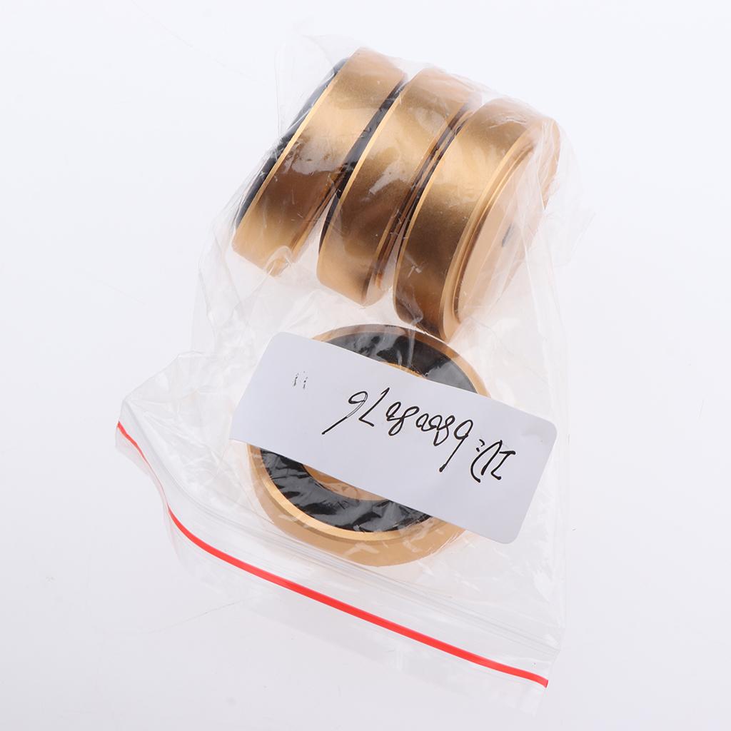 4x 40*10mm Aluminum Isolation Feet Pad Stand Base For CD Turntable Radio AMP Gold