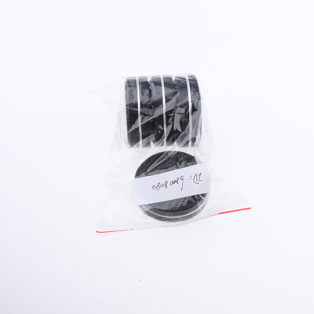 4x 50*15mm Aluminum Isolation Feet Pad Stand Base For CD Turntable Radio AMP Black