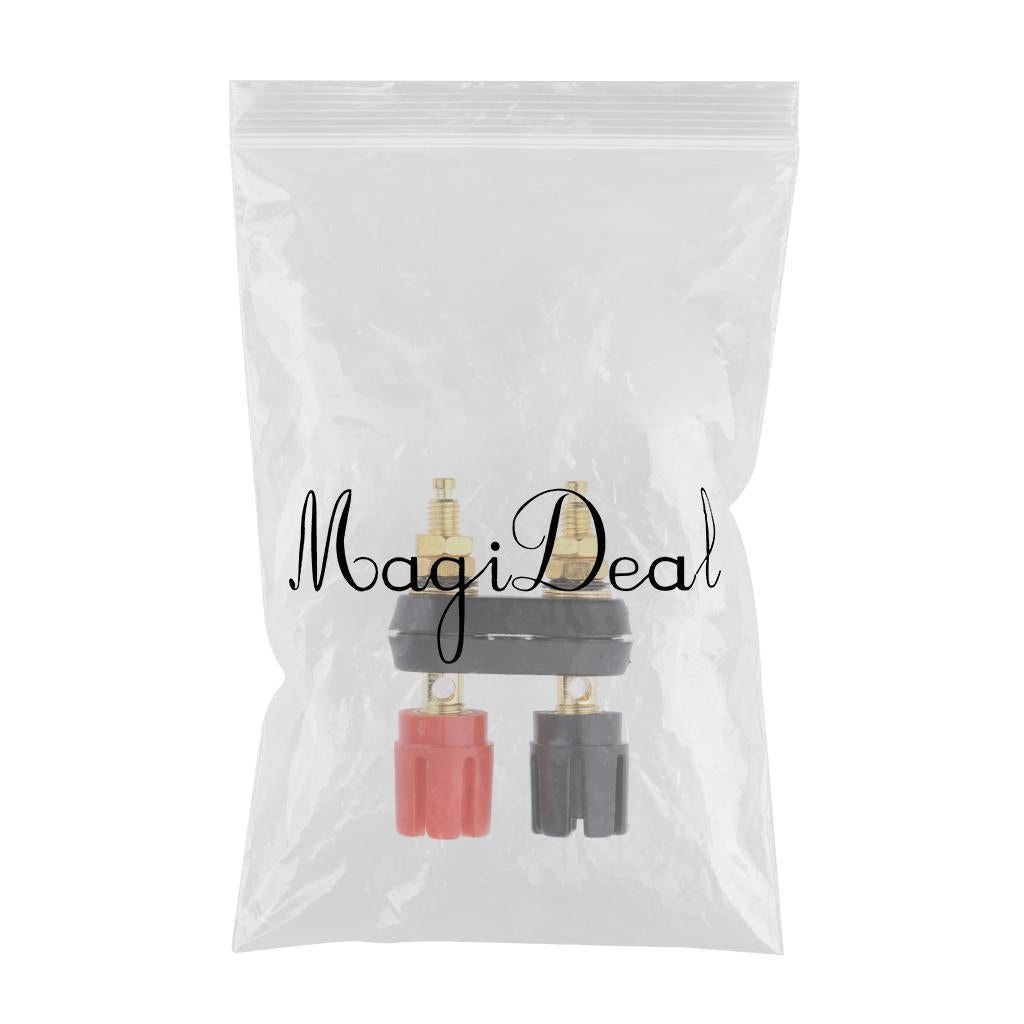 3xDual 4mm Banana Plug Jack Socket Binding Post For Speaker Amplifier