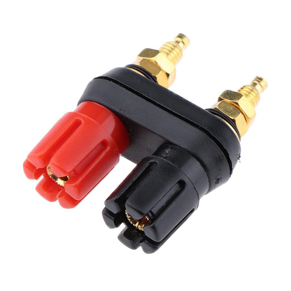 Dual 4mm Banana Plug Jack Socket Binding Post For Speaker Amplifier