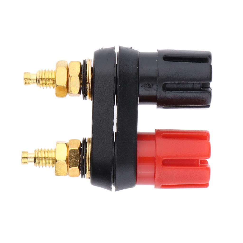 Dual 4mm Banana Plug Jack Socket Binding Post For Speaker Amplifier