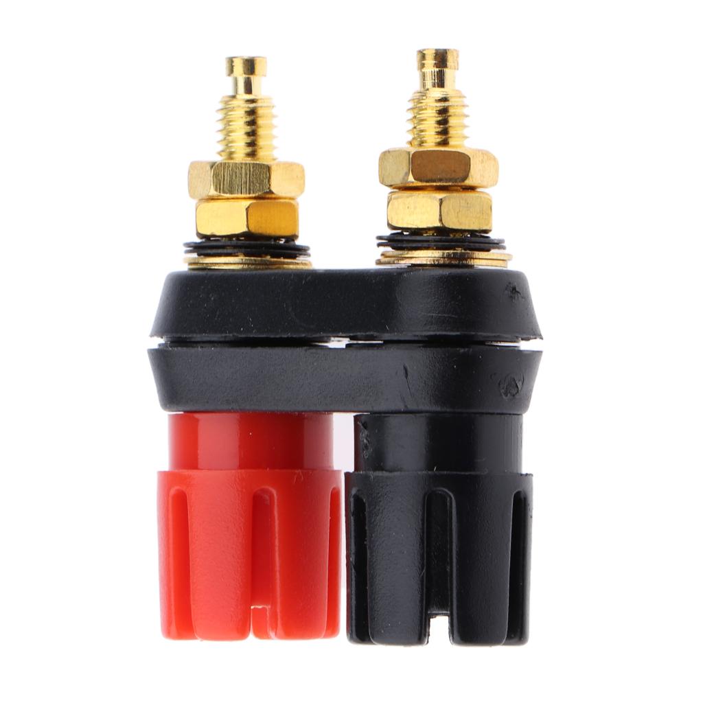 Dual 4mm Banana Plug Jack Socket Binding Post For Speaker Amplifier