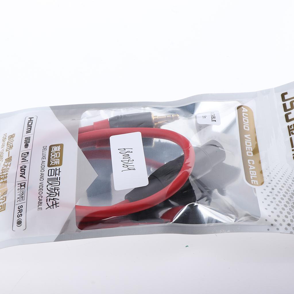 3.5mm 1/8 Male to 3 Pin XLR Female Headphone Microphone Audio Cable 50cm"