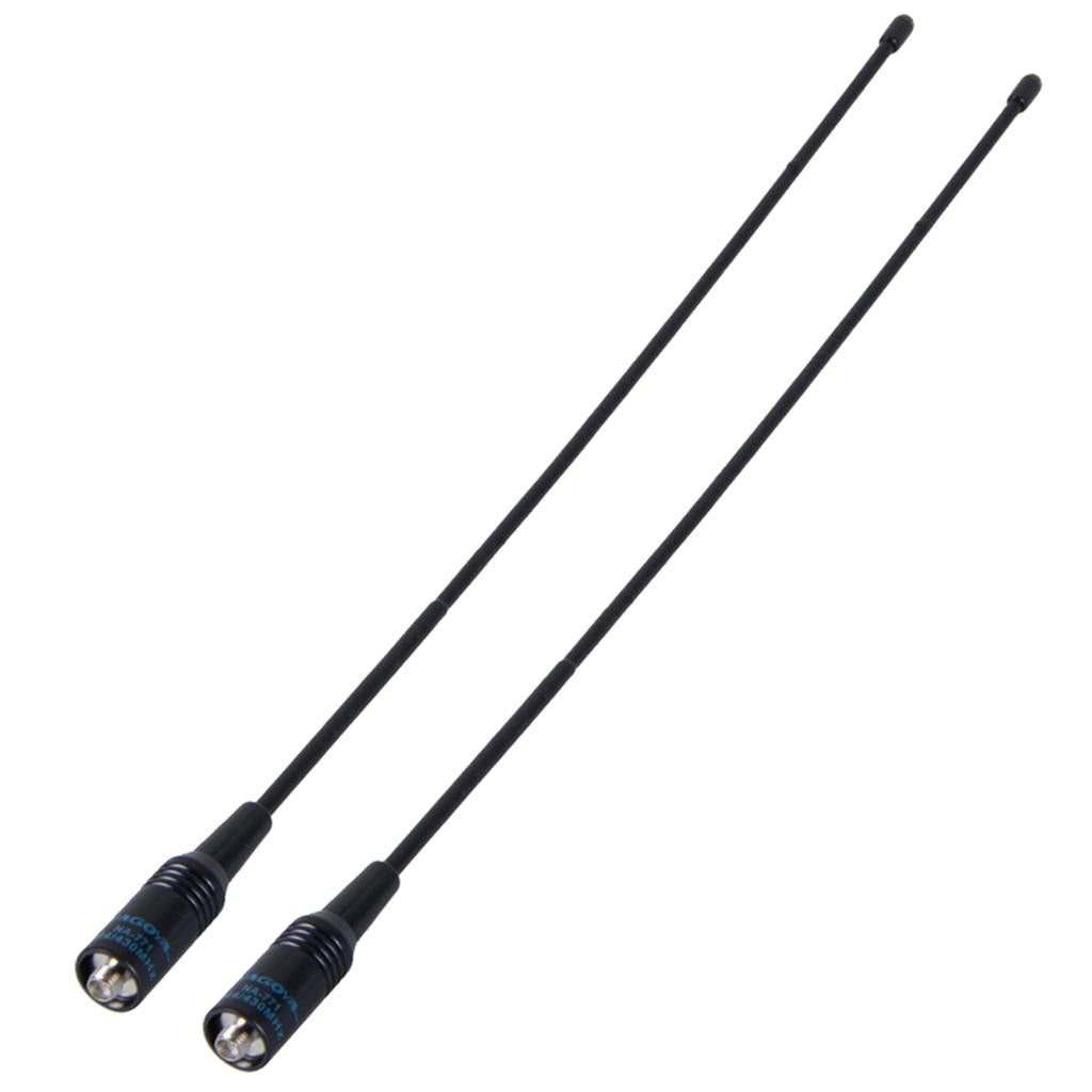 2Pieces SMA-Female Antenna Dual Band VHF/UHF 144MHz/430MHz Radio Antenna