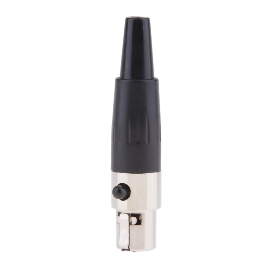 Metal 4Pin/4P Mini XLR Connector Plug Female Audio Microphone Connector