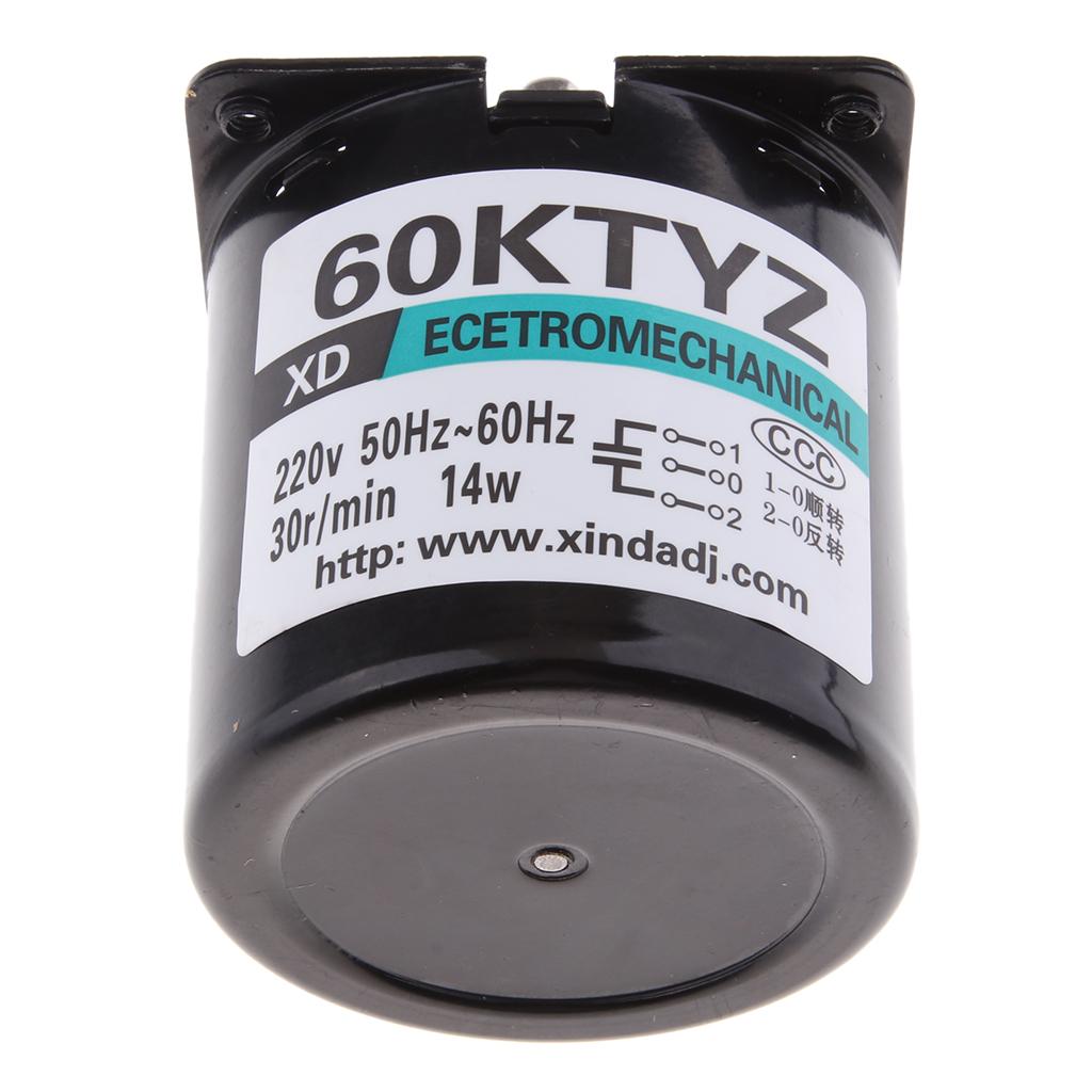 60KTYZ 220V 30RPM Permanent Magnetic Electric Synchronous Motor 14W