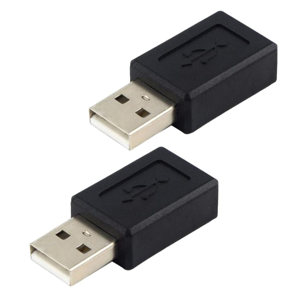 2Pcs USB2.0 Male to Micro USB Female Charging Adapter Data Converter Plug