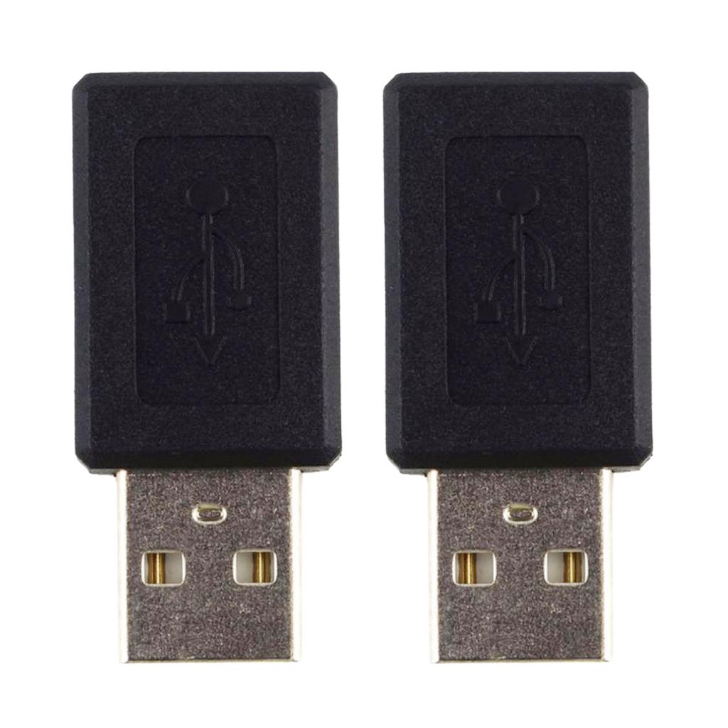 4x2Pcs USB2.0 Male to Micro USB Female Charging Adapter Data Converter Plug