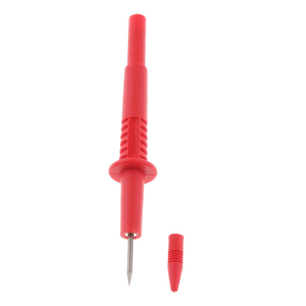 2mm Diameter Stainless Steel Banana Plug Test Probe Lead Pin Tip Pen red