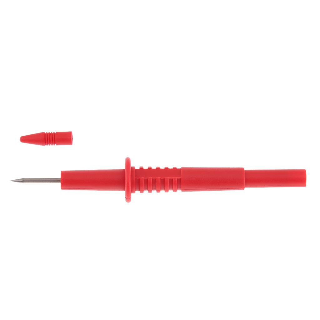 2mm Diameter Stainless Steel Banana Plug Test Probe Lead Pin Tip Pen red