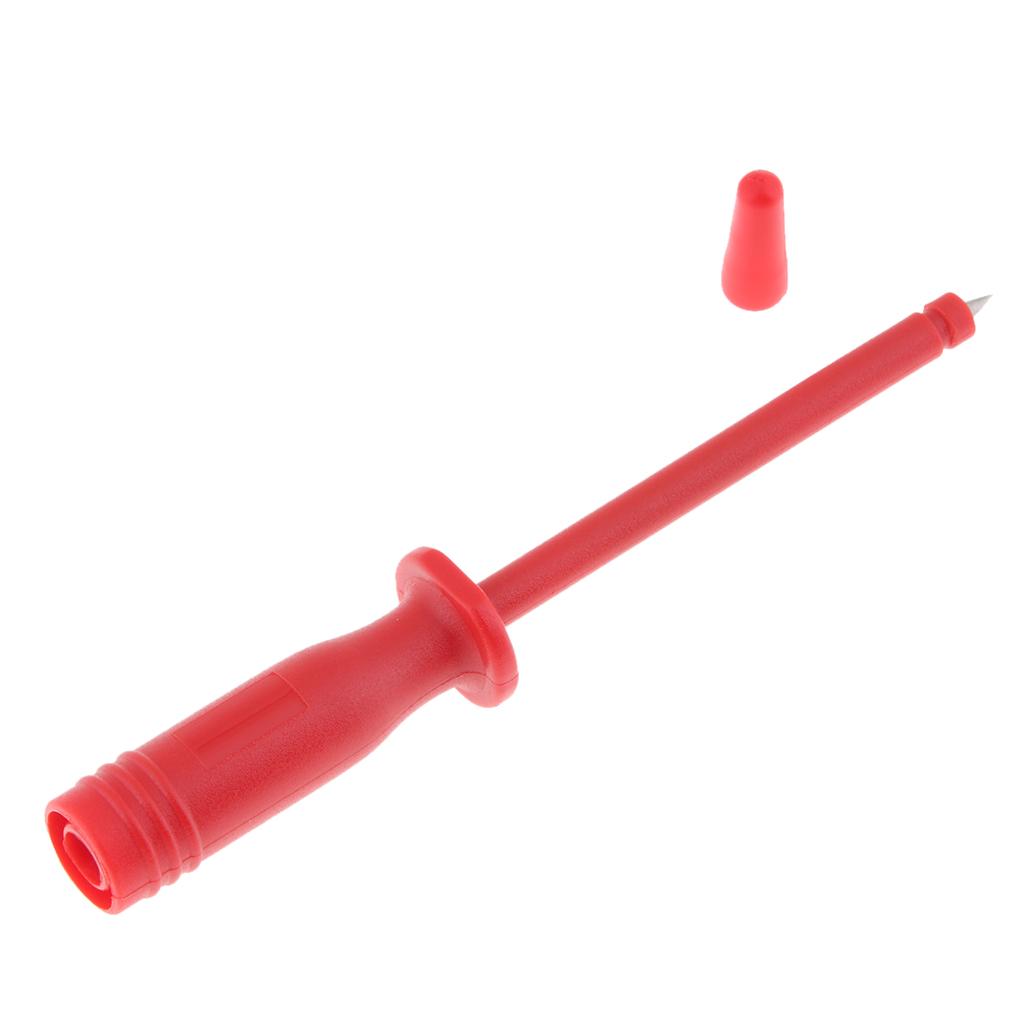 1000V Insulation Piercing Needle Test Probes with 4mm Banana Socket Red