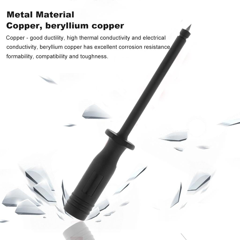 1000V Insulation Piercing Needle Test Probes with 4mm Banana Socket Black