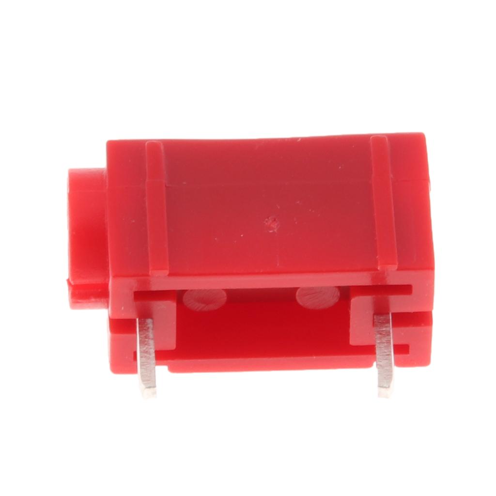 4mm Banana Plug Jack Panel Mount Stacking Socket Slot Connector Red