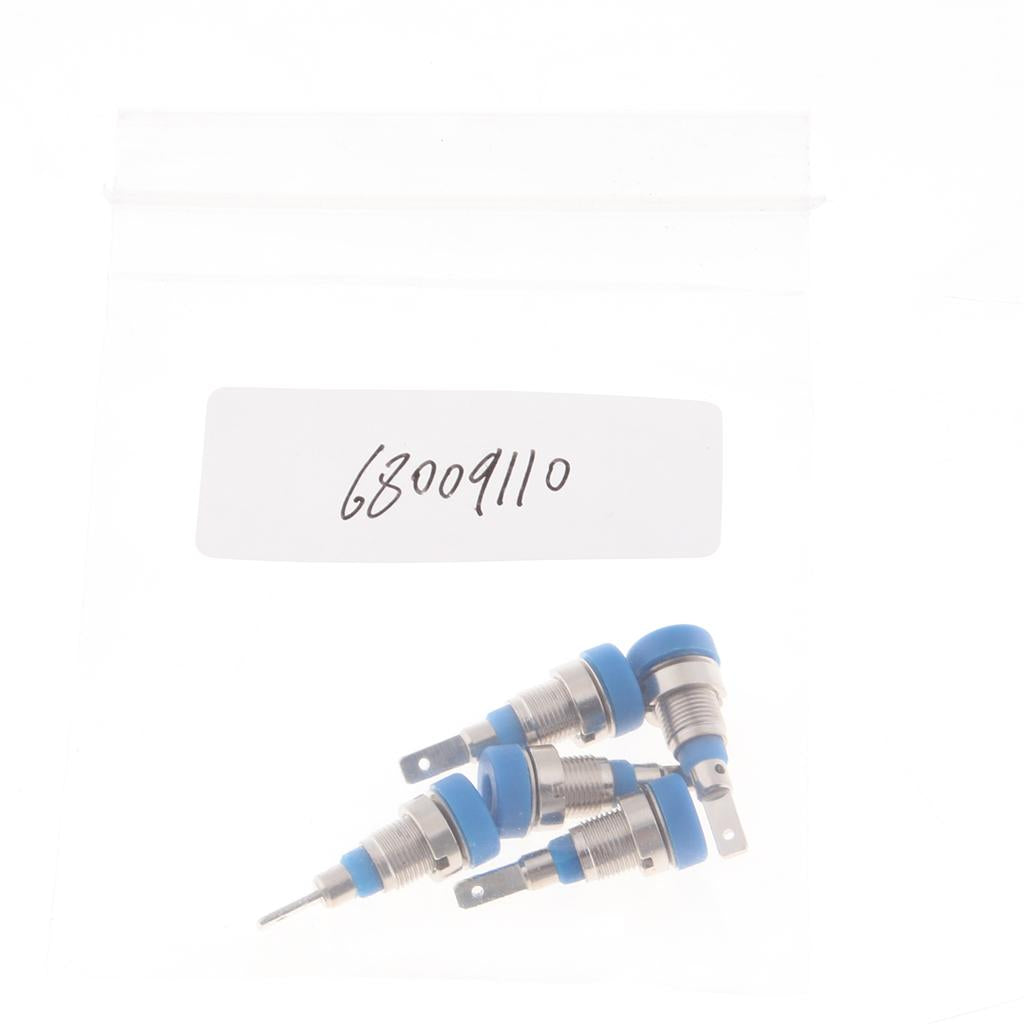 5Pieces 2mm Banana Jack Binding Post Nut for Multimeter Banana Socket blue