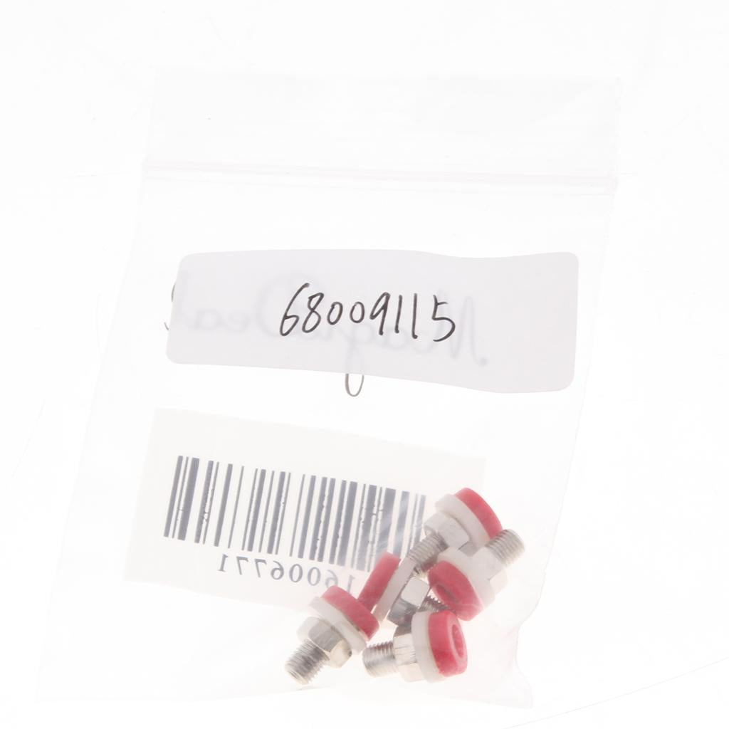 5pcs 2mm Banana Socket Panel Mount Binding Post Terminal Connector Red