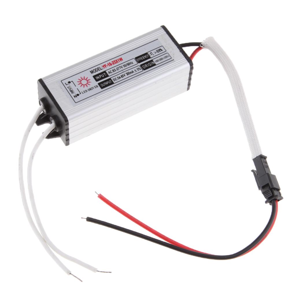 Waterproof LED Driver RGB Power Supply Transformer 18-25×1W DC54-85V 300MA